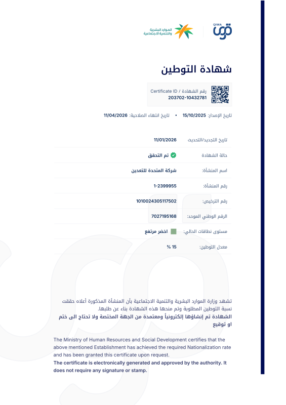 Localization Certificate